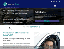 Tablet Screenshot of insurefleet.com